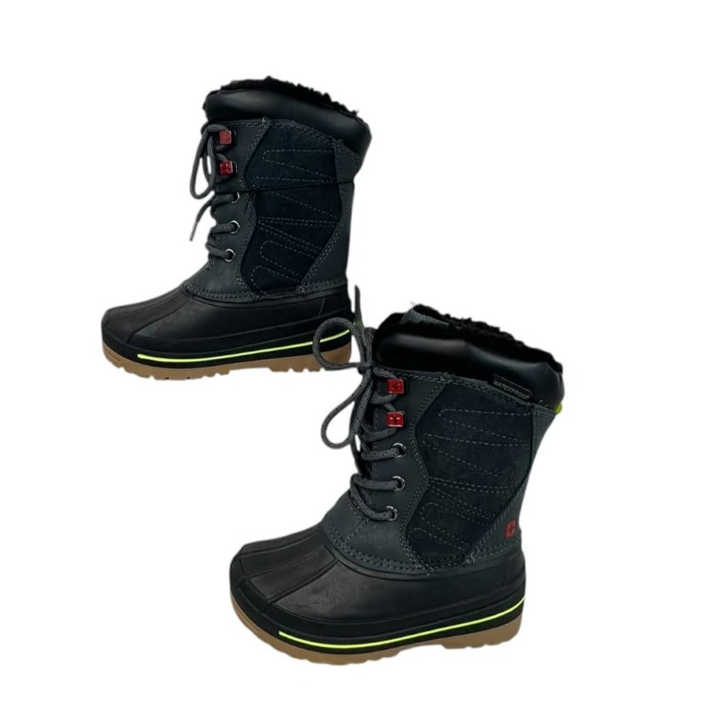 Swiss Tech Kids Size 10 Insulated to -25 degrees Black Winter Boots